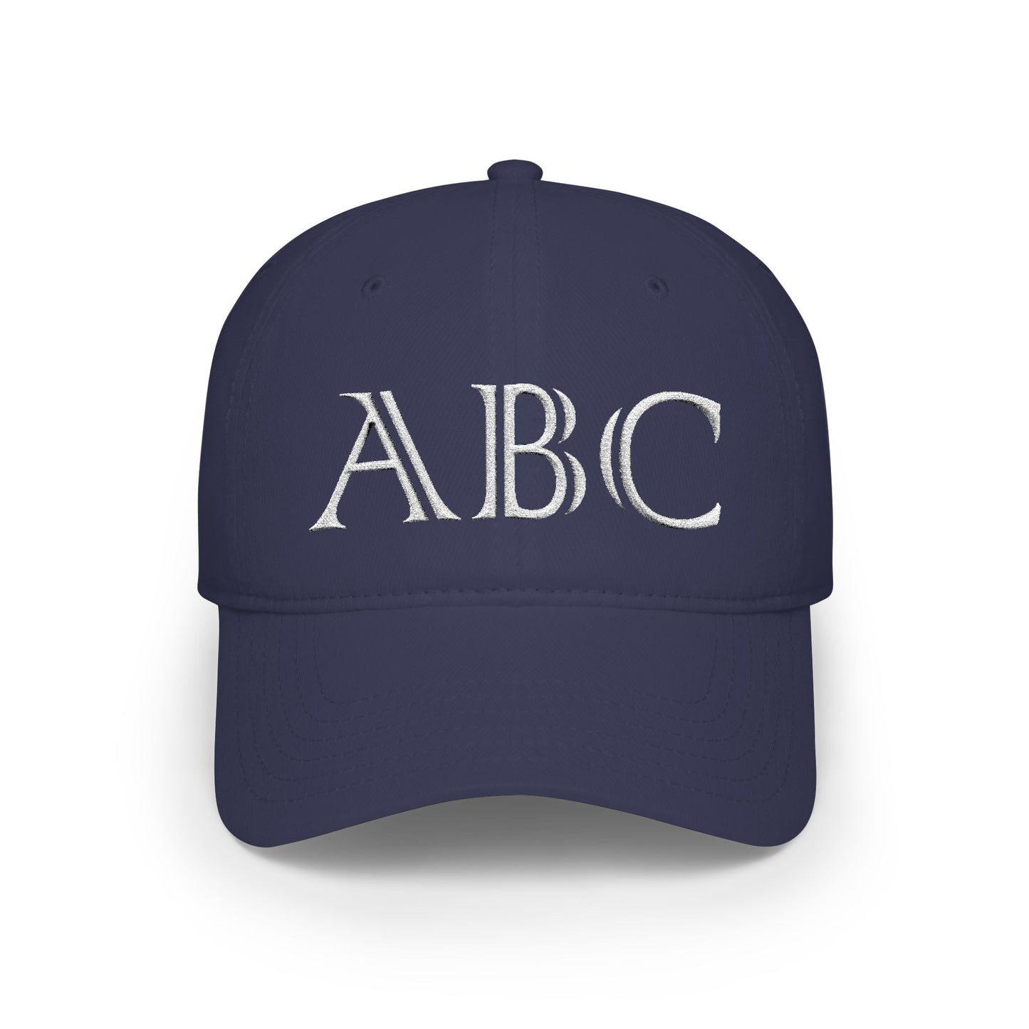 Made By You - Initials and birth year low profile baseball cap