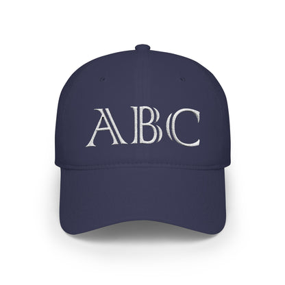 Made By You - Initials and birth year low profile baseball cap