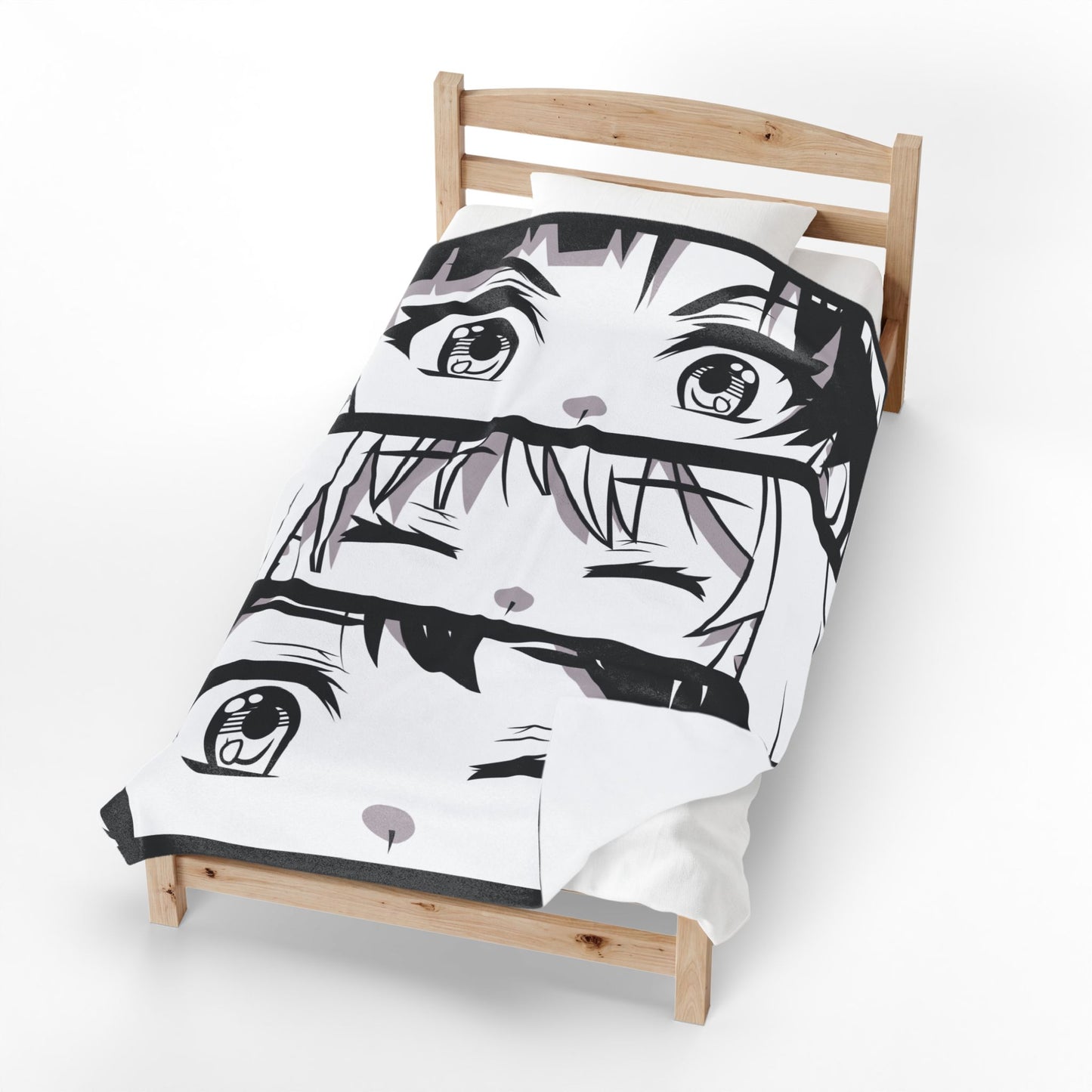 Anime Eyes Velveteen Plush Blanket