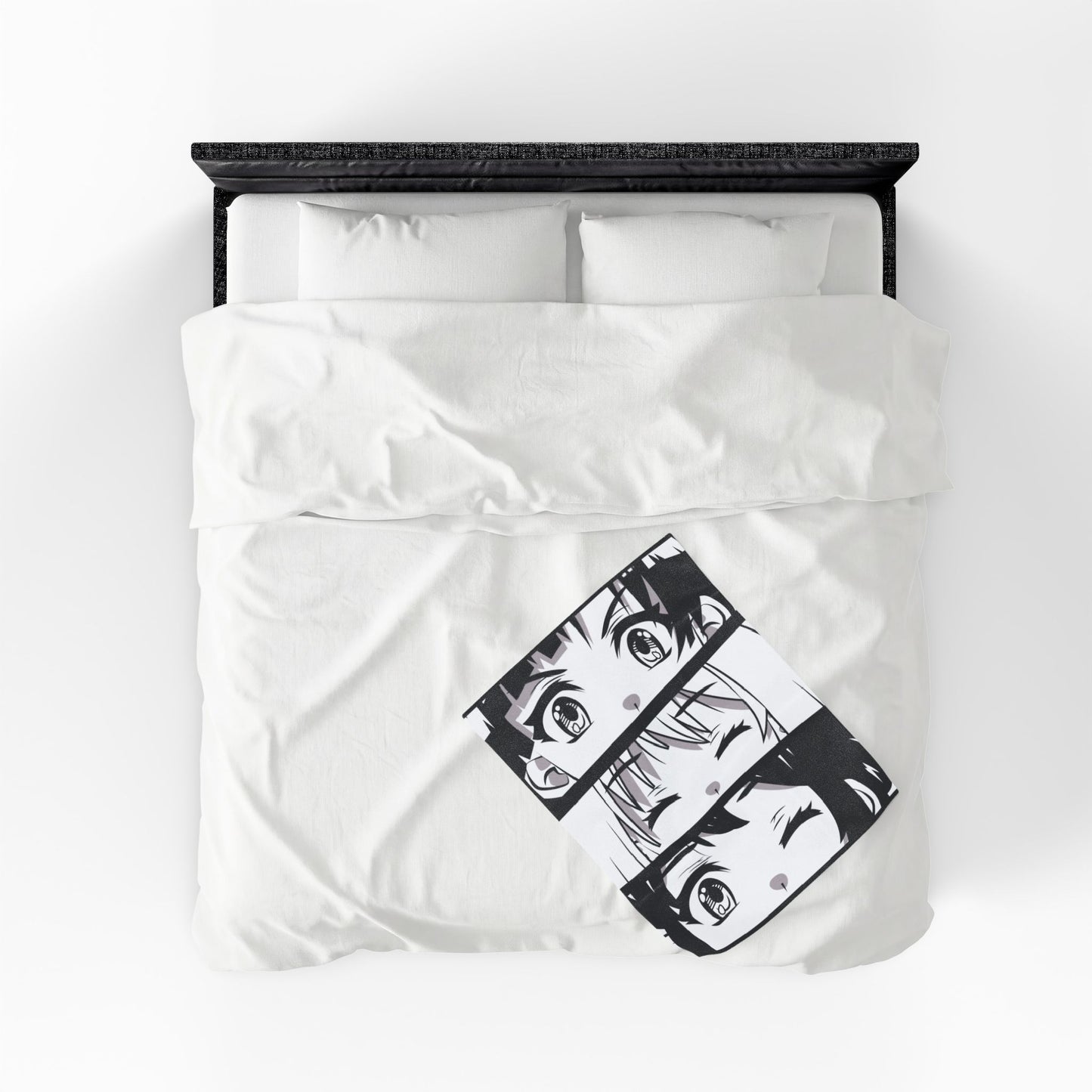 Anime Eyes Velveteen Plush Blanket