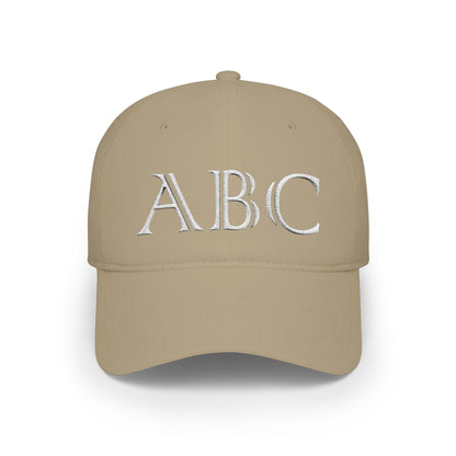 Made By You - Initials and birth year low profile baseball cap