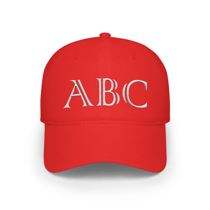 Made By You - Initials and birth year low profile baseball cap