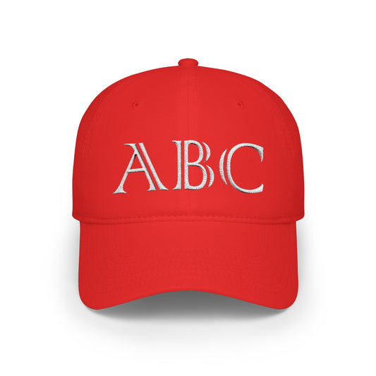 Made By You - Initials and birth year low profile baseball cap