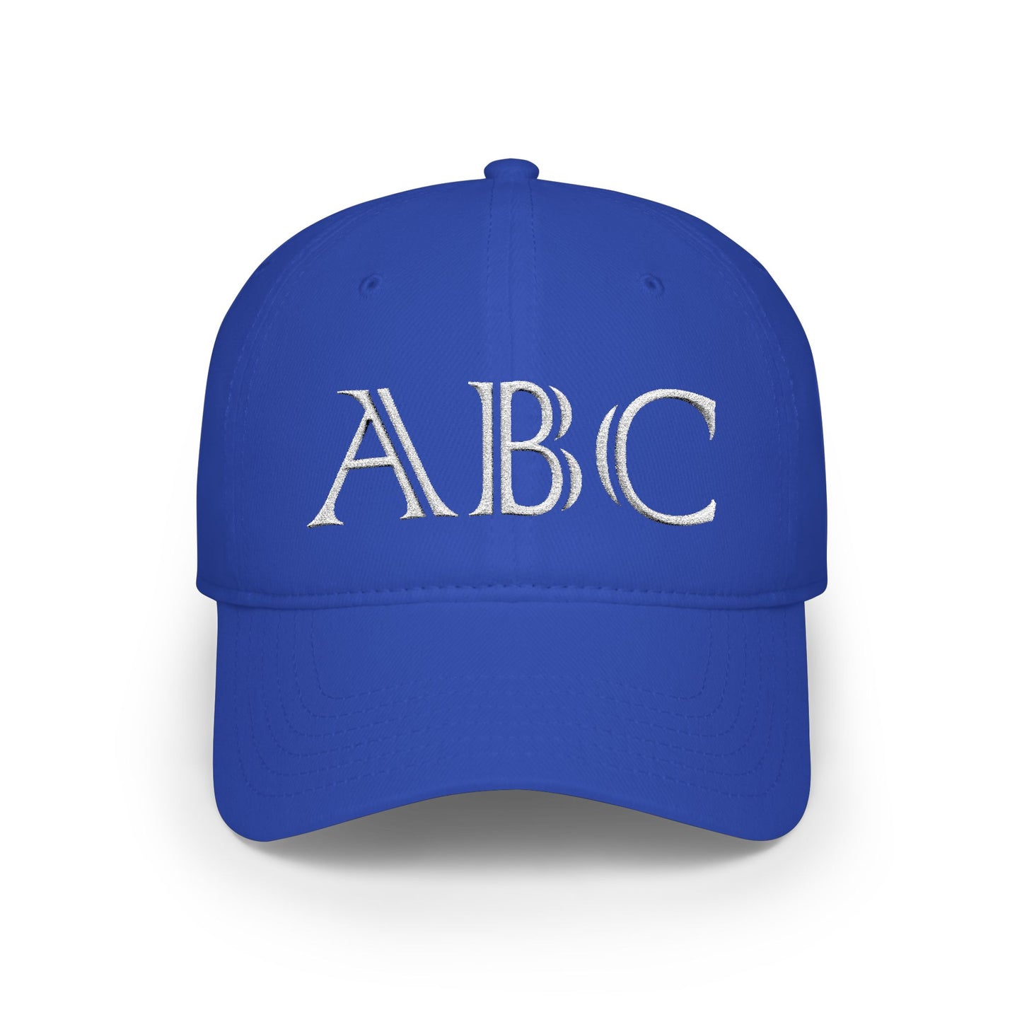 Made By You - Initials and birth year low profile baseball cap