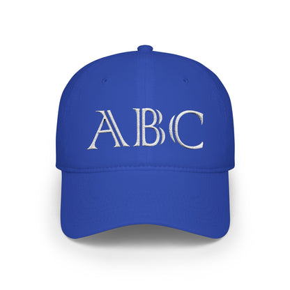 Made By You - Initials and birth year low profile baseball cap